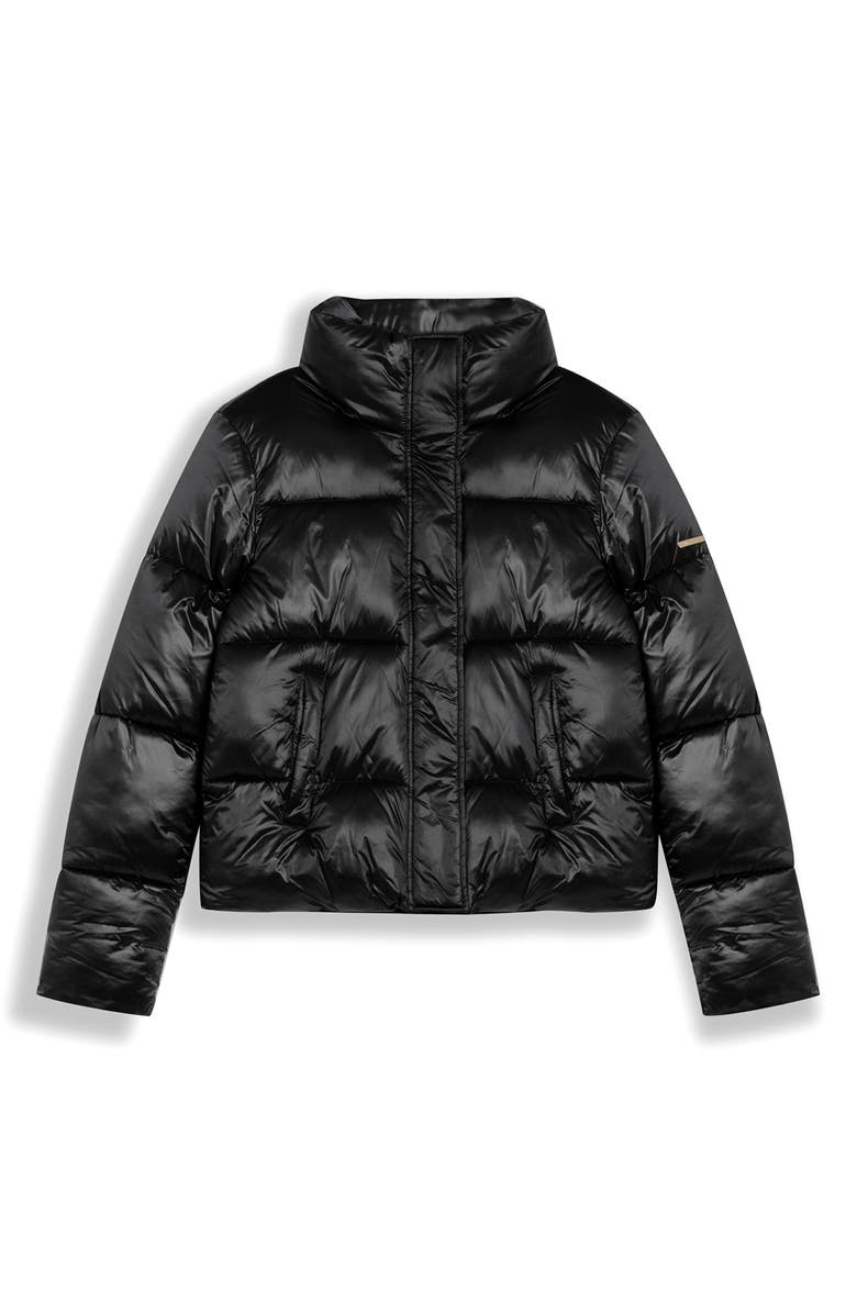 Noize Coco-El Water Resistant Crop Puffer Jacket, Alternate, color, Black