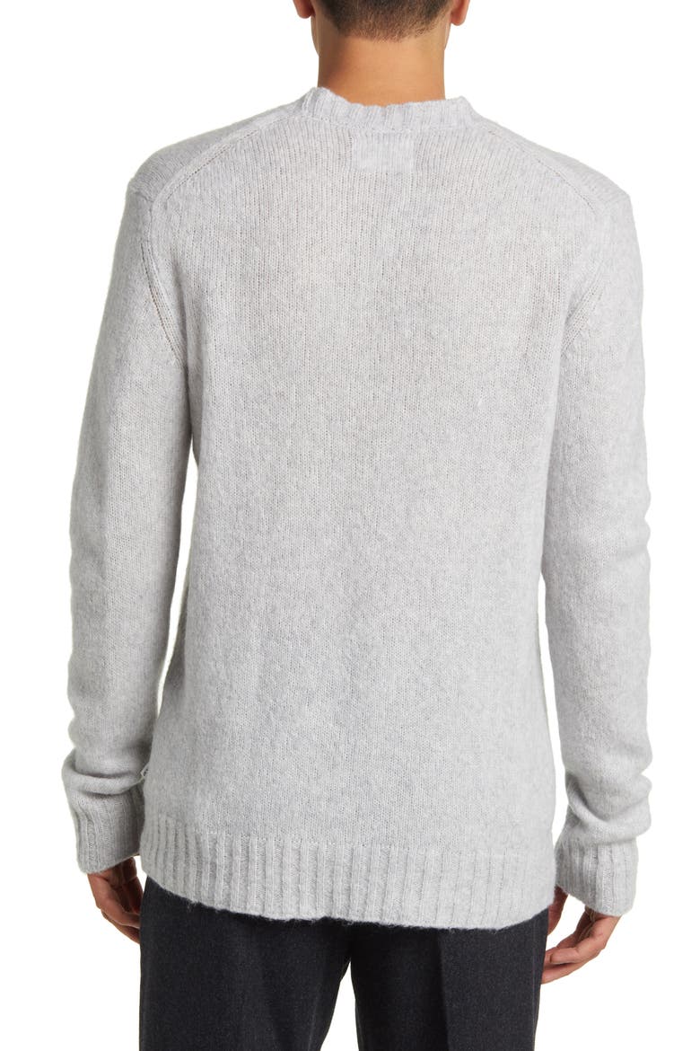 Lee 6598 Wool Blend Crewneck Sweater, Alternate, color, LIGHT GREY MELANGE