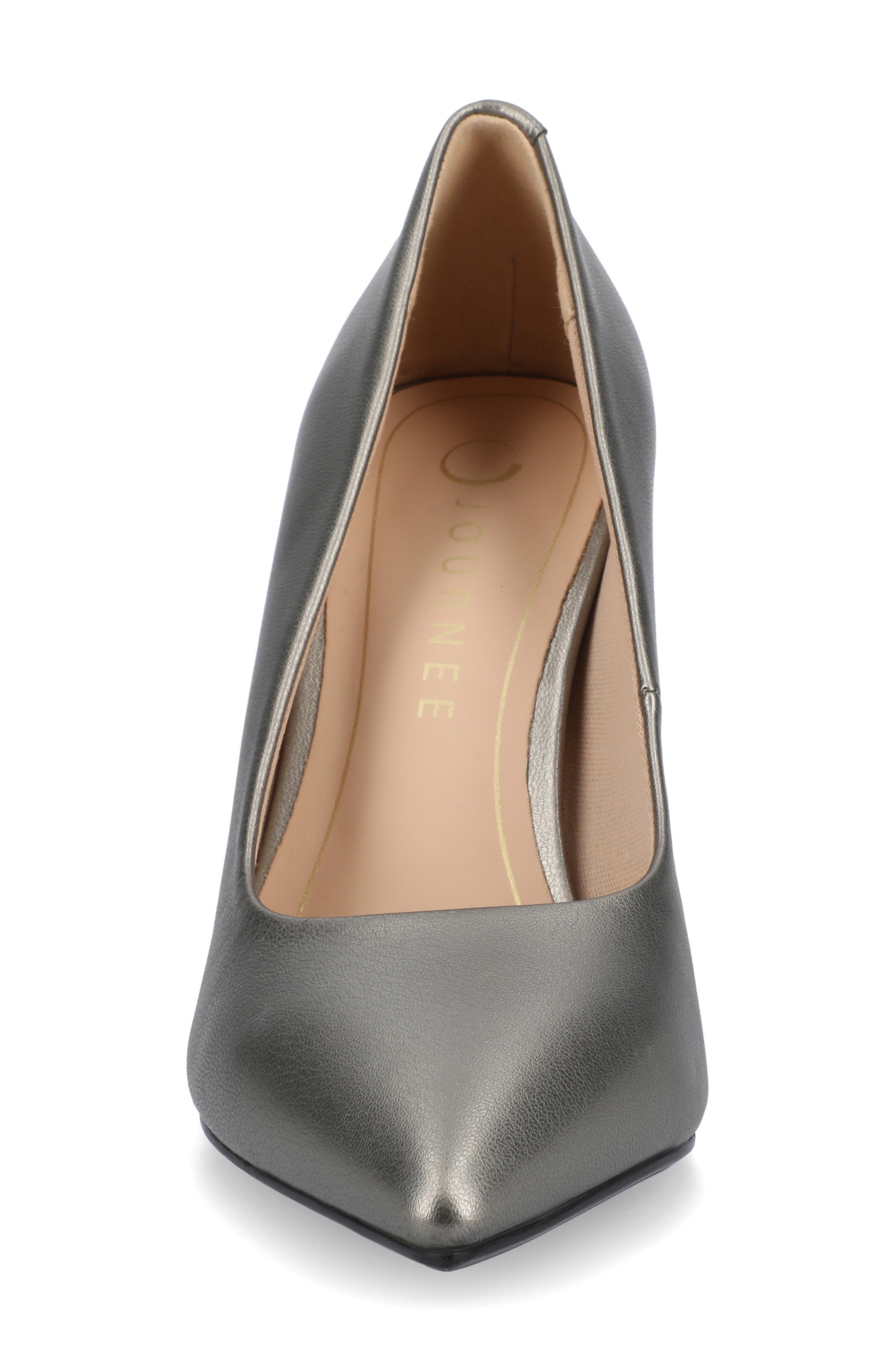 Embellished Pointed Toe Pump, Alternate, color, PEWTER