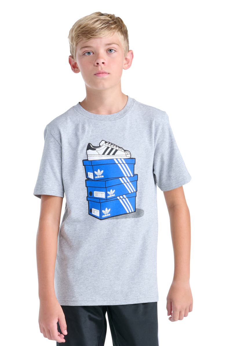 adidas Originals Kids' Shoebox Graphic T-Shirt, Main, color,