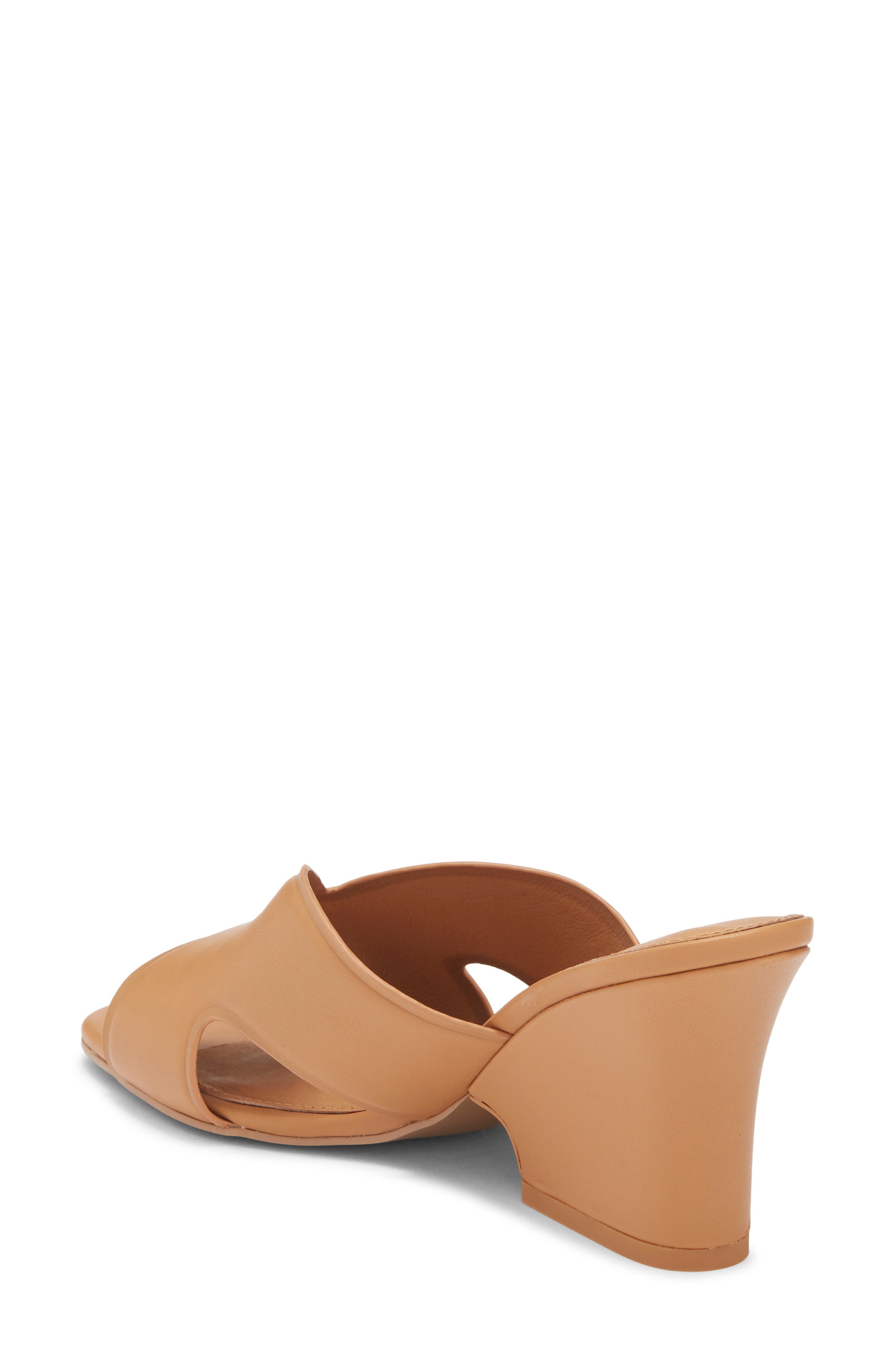 Faye Wedge Slide Sandal, Alternate, color, TAN
