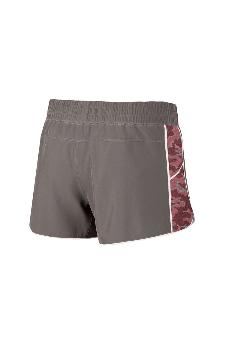Women's Colosseum Gray/Crimson Indiana Hoosiers Pamela Lined Shorts, Alternate, color, Gray