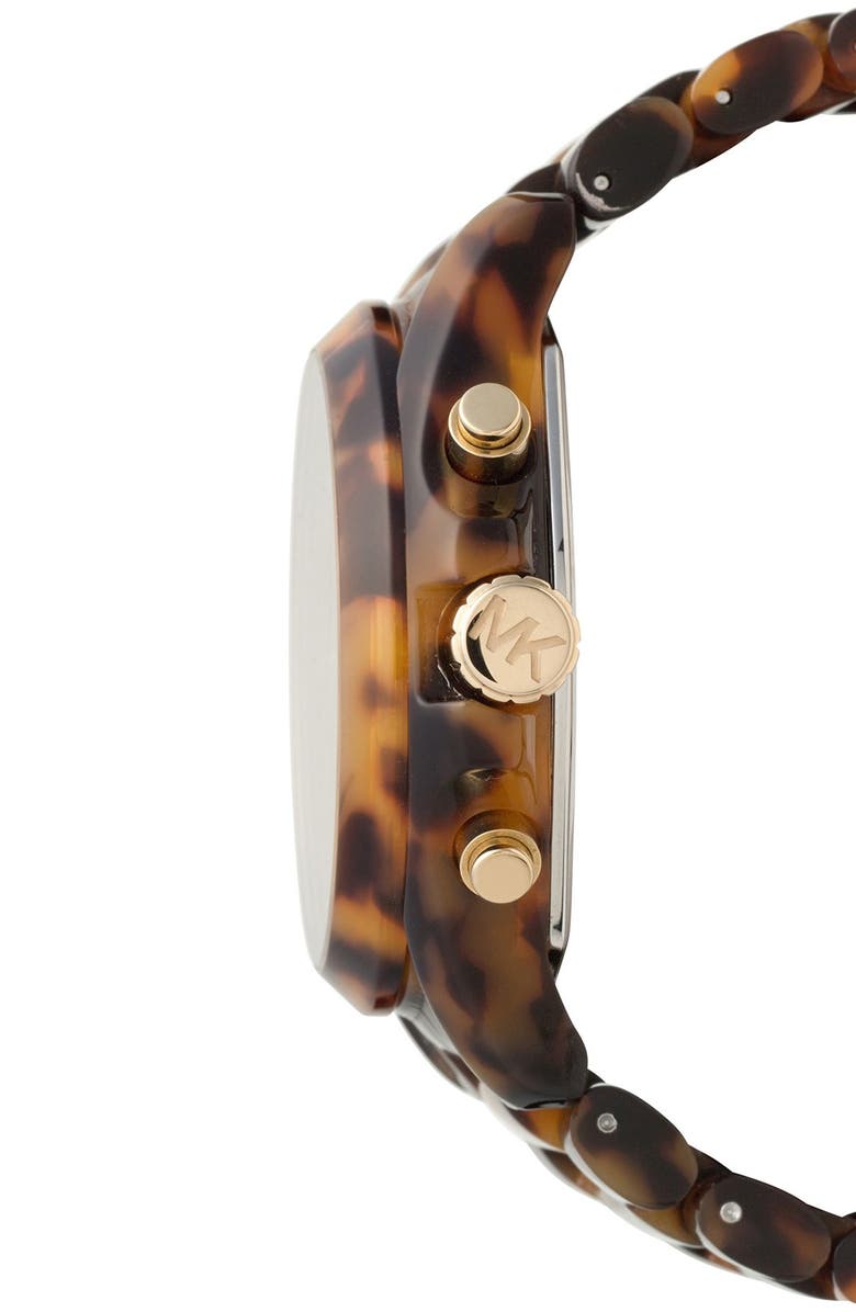 MICHAEL Michael Kors Michael Kors 'Bradshaw' Chronograph Resin Bracelet Watch, 43mm, Alternate, color,