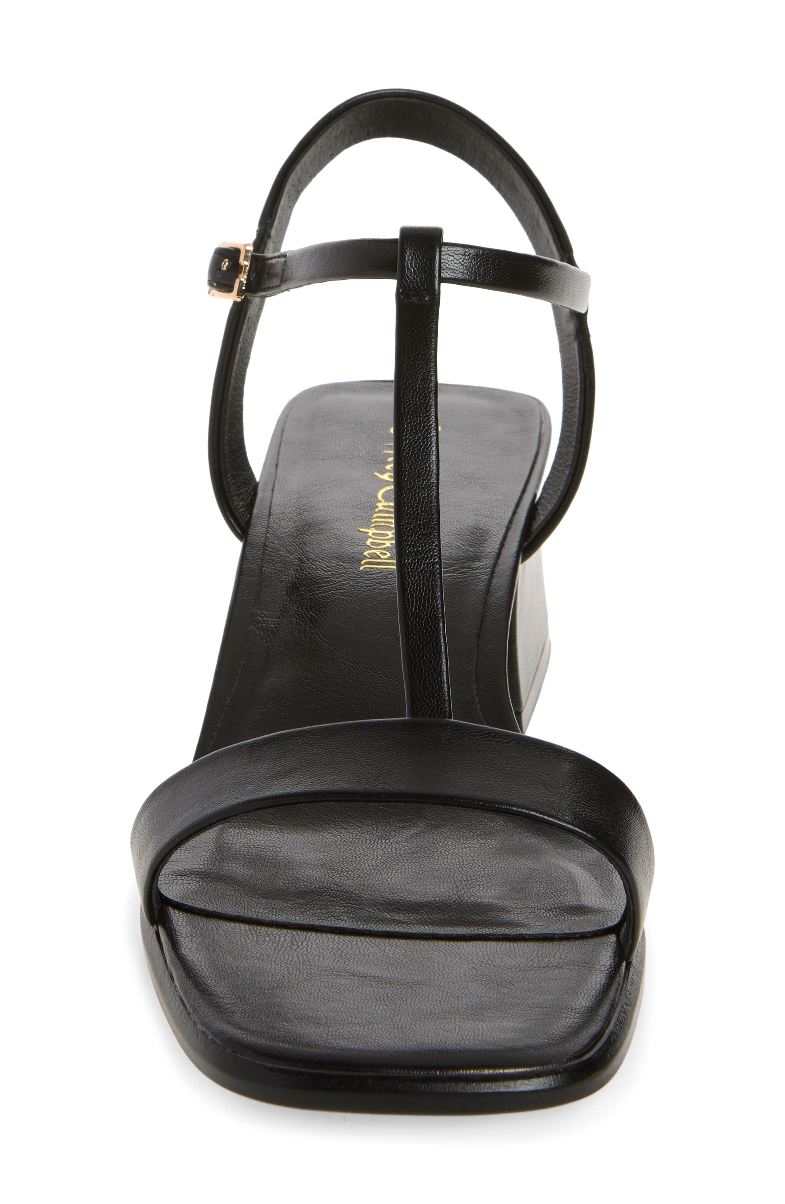 Jeffrey Campbell Austere Ankle Strap Sandal, Alternate, color, Black