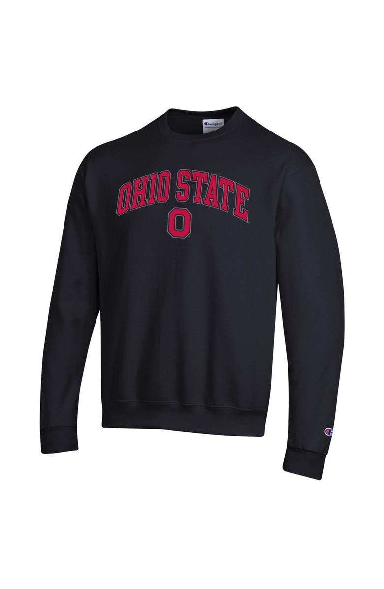 Champion Men's Champion Black Ohio State Buckeyes Arch Over Logo Pullover Sweatshirt, Alternate, color, Black