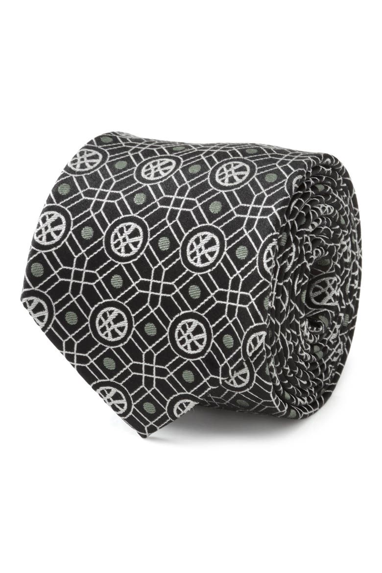 Doctor Strange Silk Tie, Alternate, color, BLACK