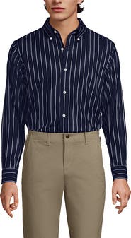 Lands' End No Iron Supima Cotton Pinpoint Buttondown Collar Dress Shirt