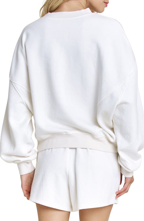 Honeydew No Plans Graphic Sweatshirt In White