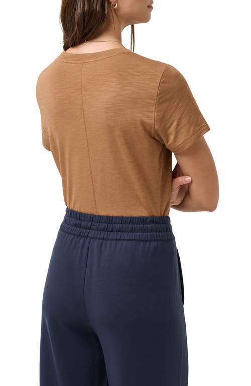 Travismathew Cloud Crewneck T-shirt In Chestnut