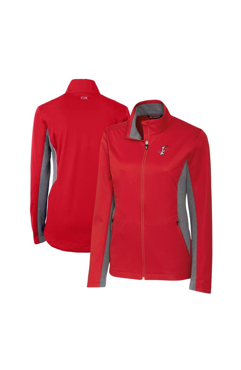 Cutter & Buck Women's  Cutter & Buck  Red Albuquerque Isotopes Navigate Softshell Full-Zip Jacket, Main, color, Red
