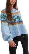 Free People Festive Frost Fair Isle Sweater