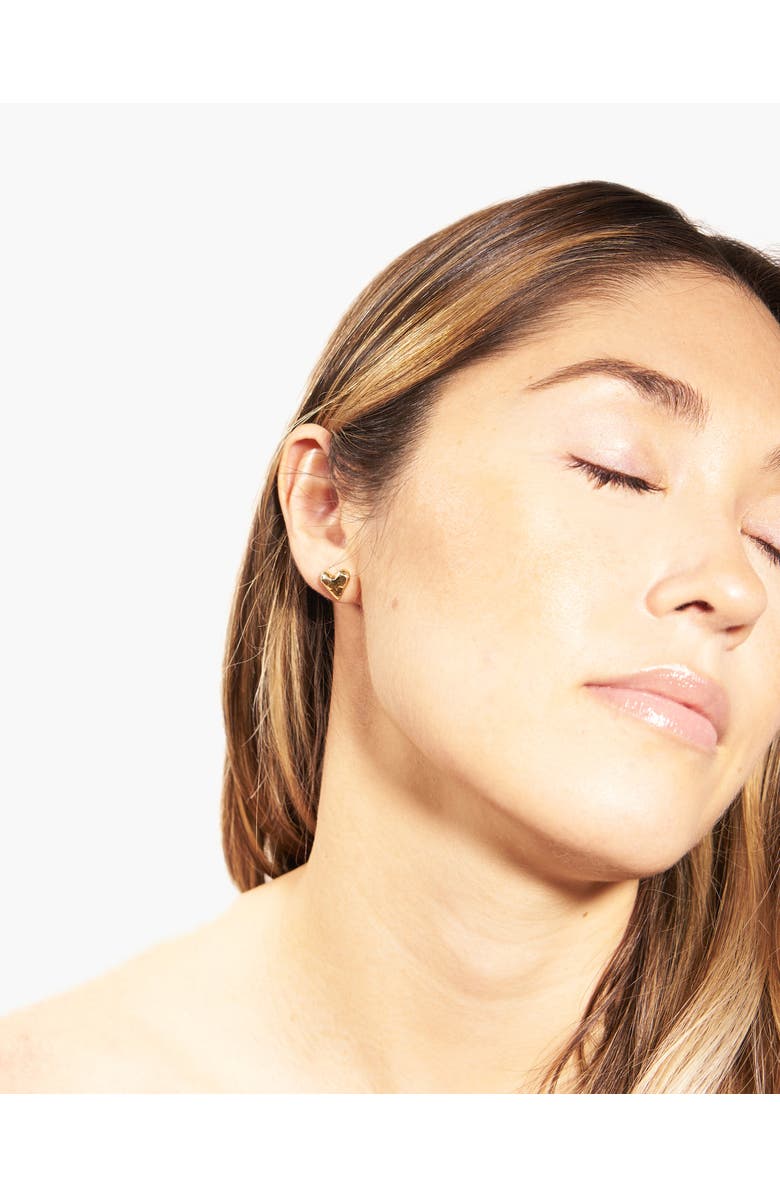 Odette New York Coeur Earrings, Alternate, color, Brass