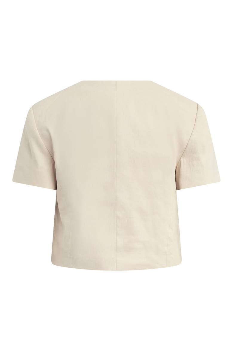 The Mayfair Linen Blend Top, Alternate, color, LIGHT KHAKI
