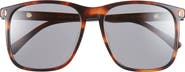 Gucci 57mm Square Sunglasses