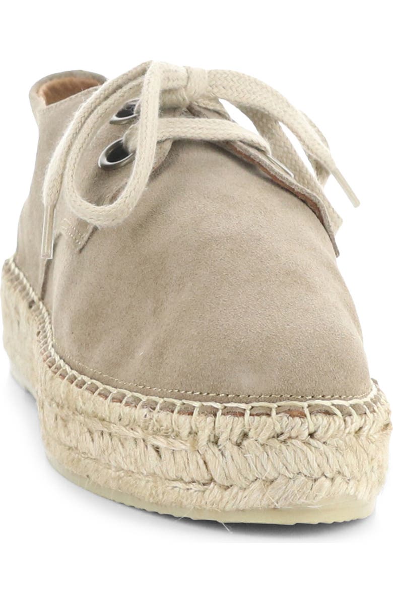Fly London Lace-Up Espadrille Sneaker, Alternate, color, Beige Suede