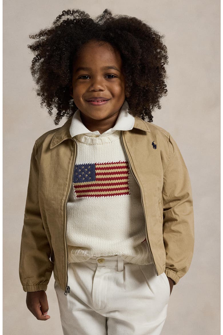 Bayport Cotton Poplin Jacket, Boys, Alternate, color, CAF TAN