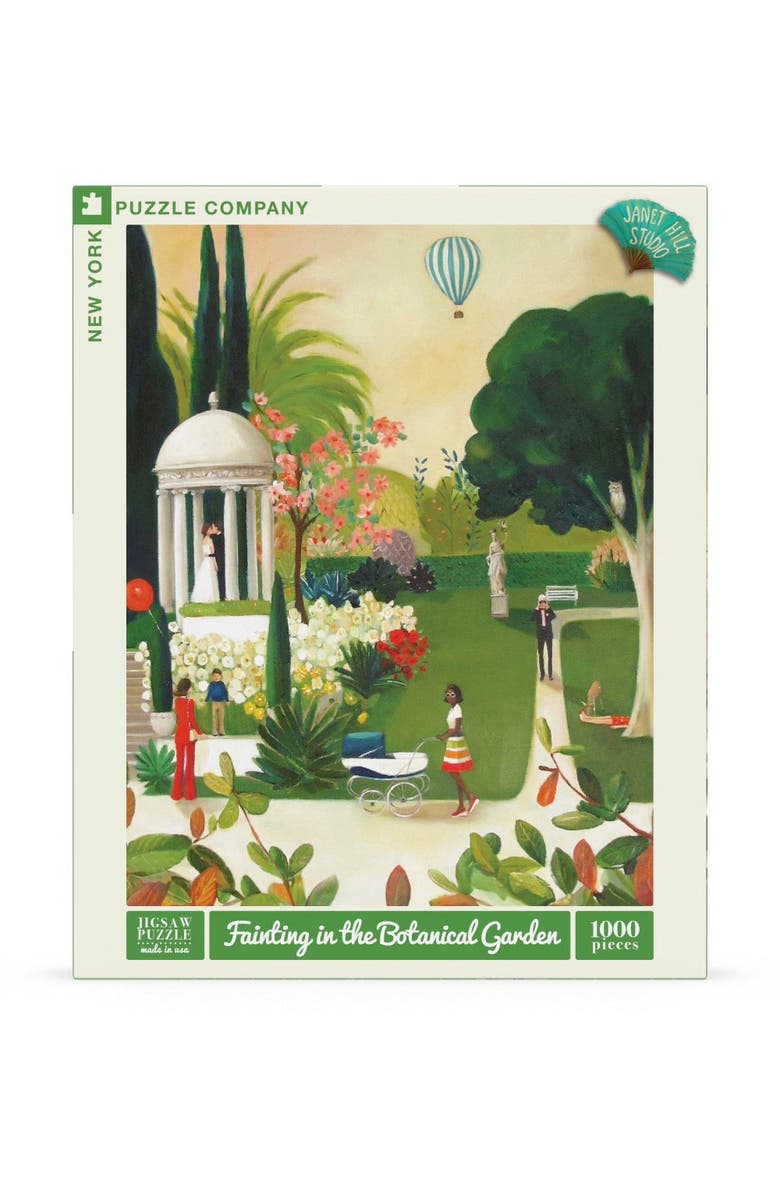 NEW YORK PUZZLE COMPANY Fainting in the Botanical Garden 1000 Piece Puzzle, Main, color, NO COLOR