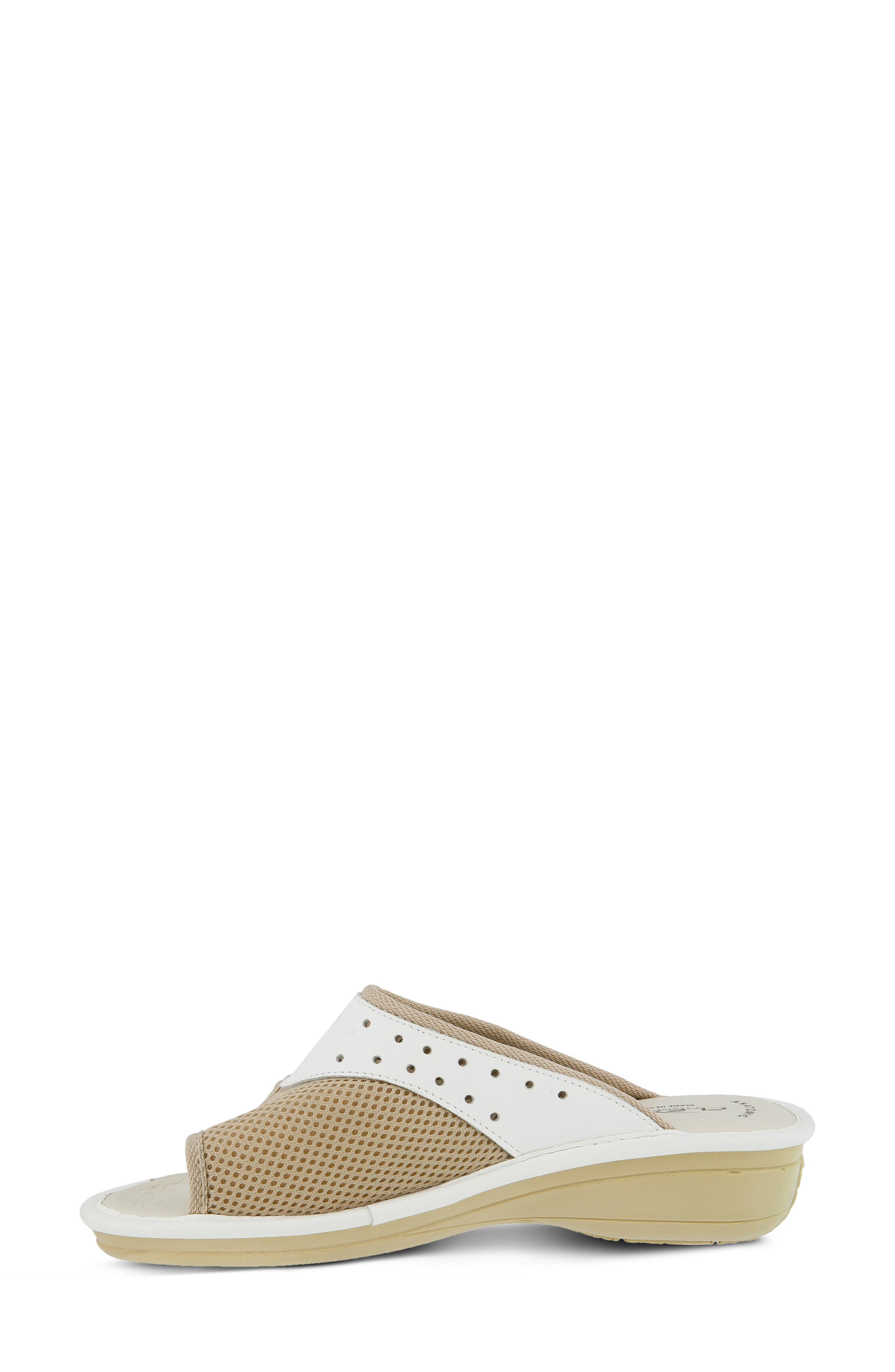 Pascalle Slide Sandal, Alternate, color, WHITE FABRIC