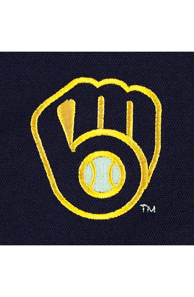 DUNBROOKE Men's Dunbrooke Navy Milwaukee Brewers Journey Tri-Blend Full-Zip Jacket, Alternate, color, Navy