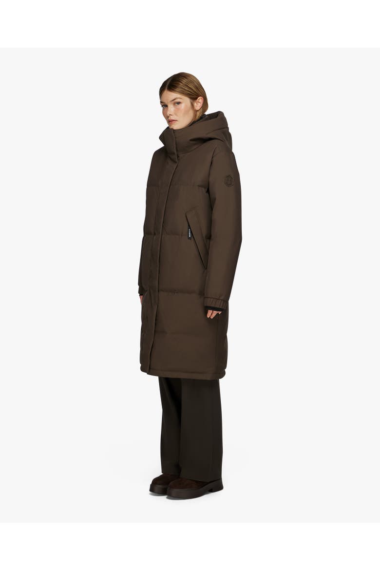 INES EDITION | Hooded Down Winter Jacket, Alternate, color, Alpine Bark
