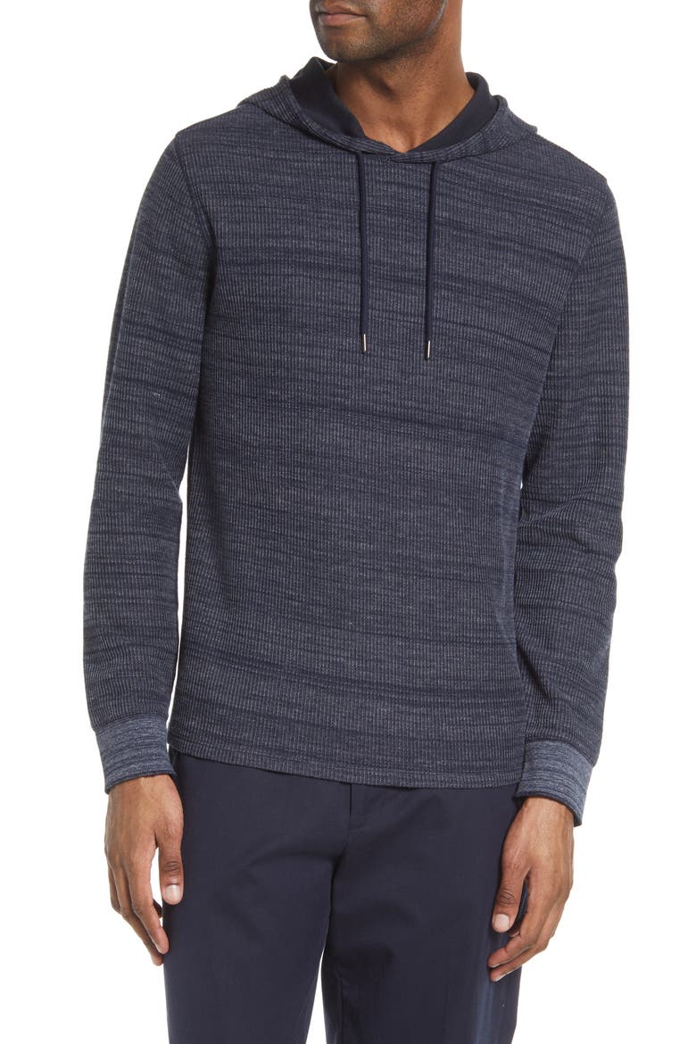 Thermal Stretch Cotton Blend Hoodie, Main, color, H COASTAL/ COASTAL