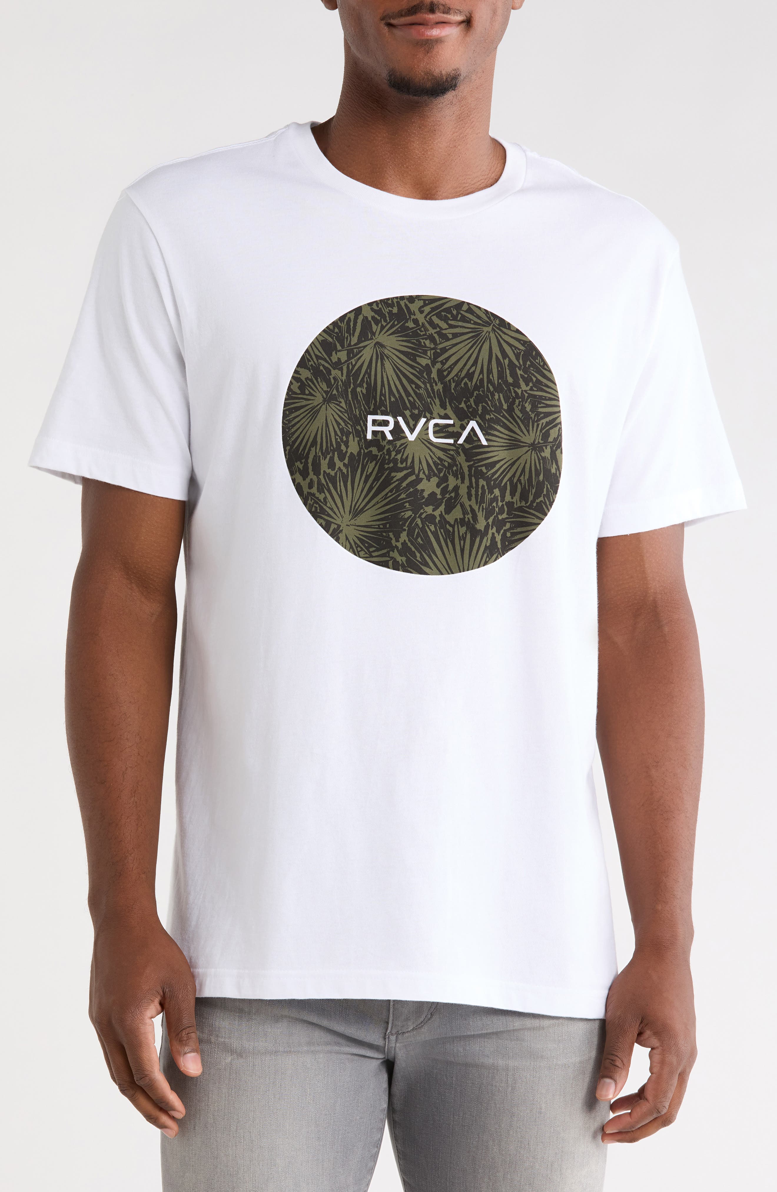 Rvca Motors Graphic T-shirt In White