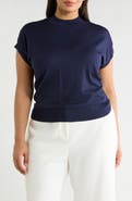 T Tahari Crewneck Shell Sweater