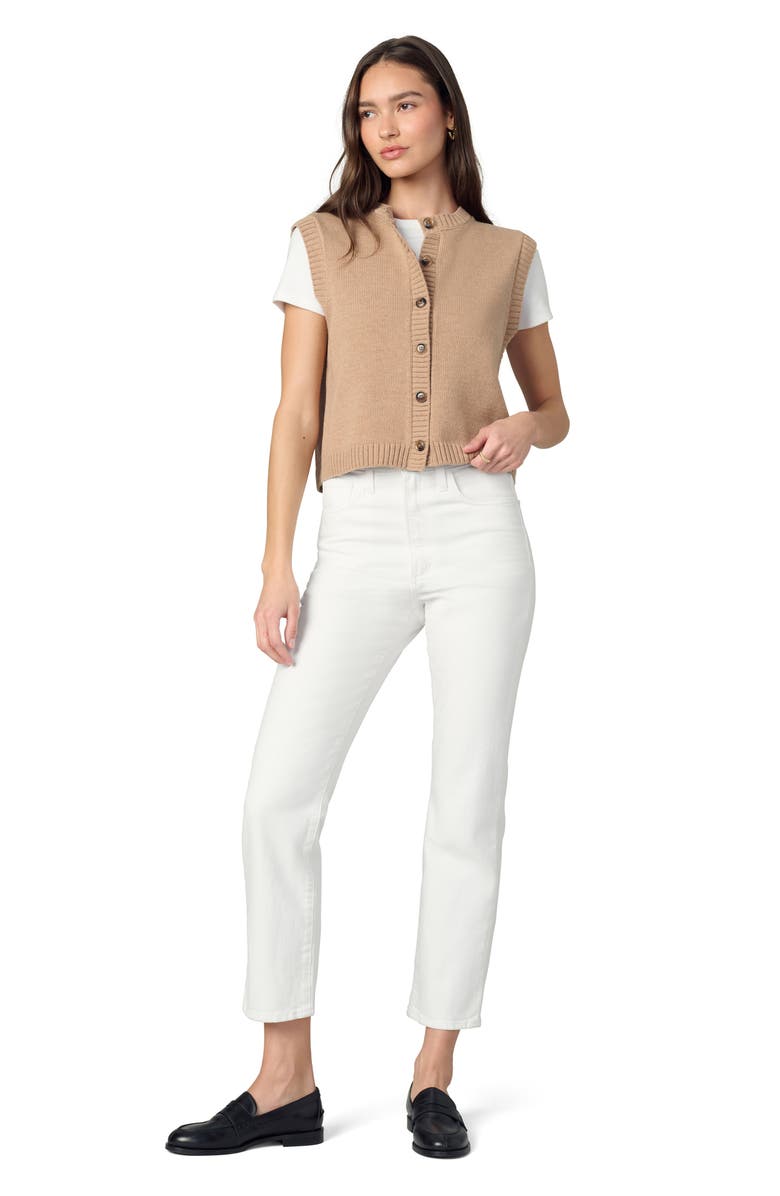 Joe's The Margot High Waist Ankle Slim Straight Leg Jeans, Alternate, color, White