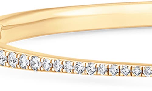 Sara Weinstock 18k Yellow Gold Dujour Diamond And 4-cluster Open Bangle Bracelet In Yellow Gold
