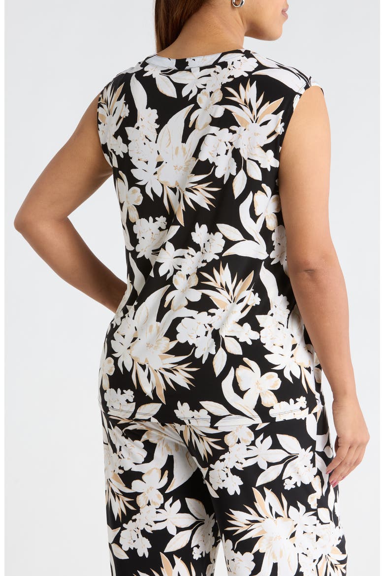 Floral Sleeveless Knit Top, Alternate, color, ANNE BLACK MULTI