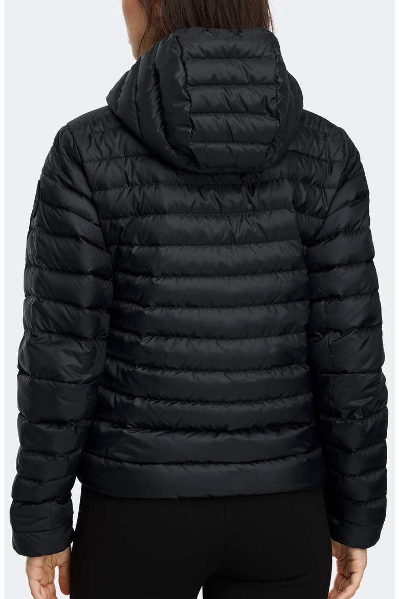 Athera Water Repellent Hooded Down Jacket, Alternate, color, BLACK - NOIR