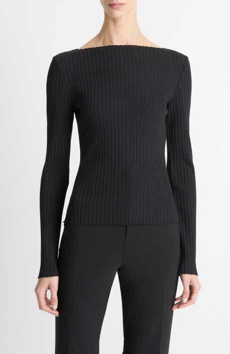 Boat Neck Rib Top