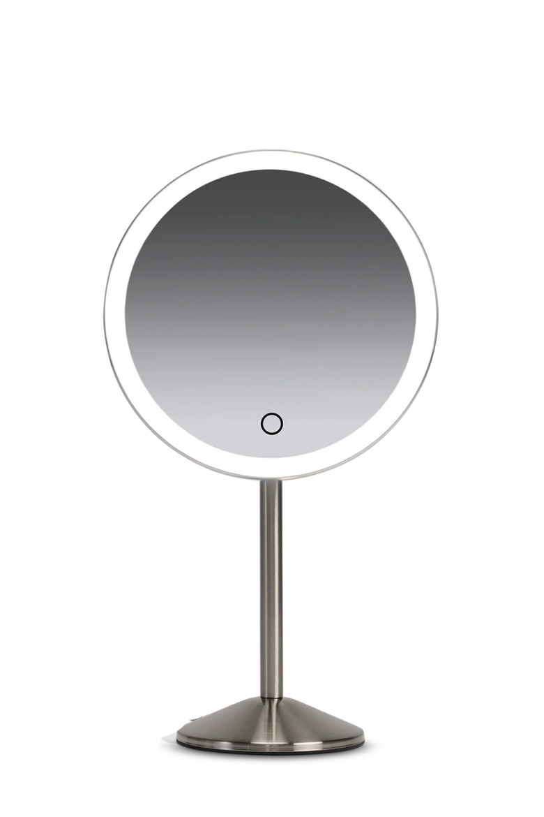 Modern Portable Rechargeable Magnetic 5x Magnication Table Mirror, Main, color, Silver