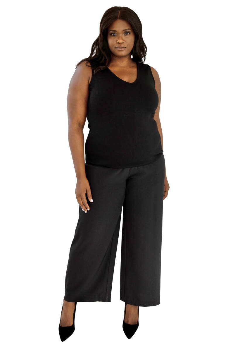 Marée Pour Toi Fitted V-Neck Shell, Alternate, color, 