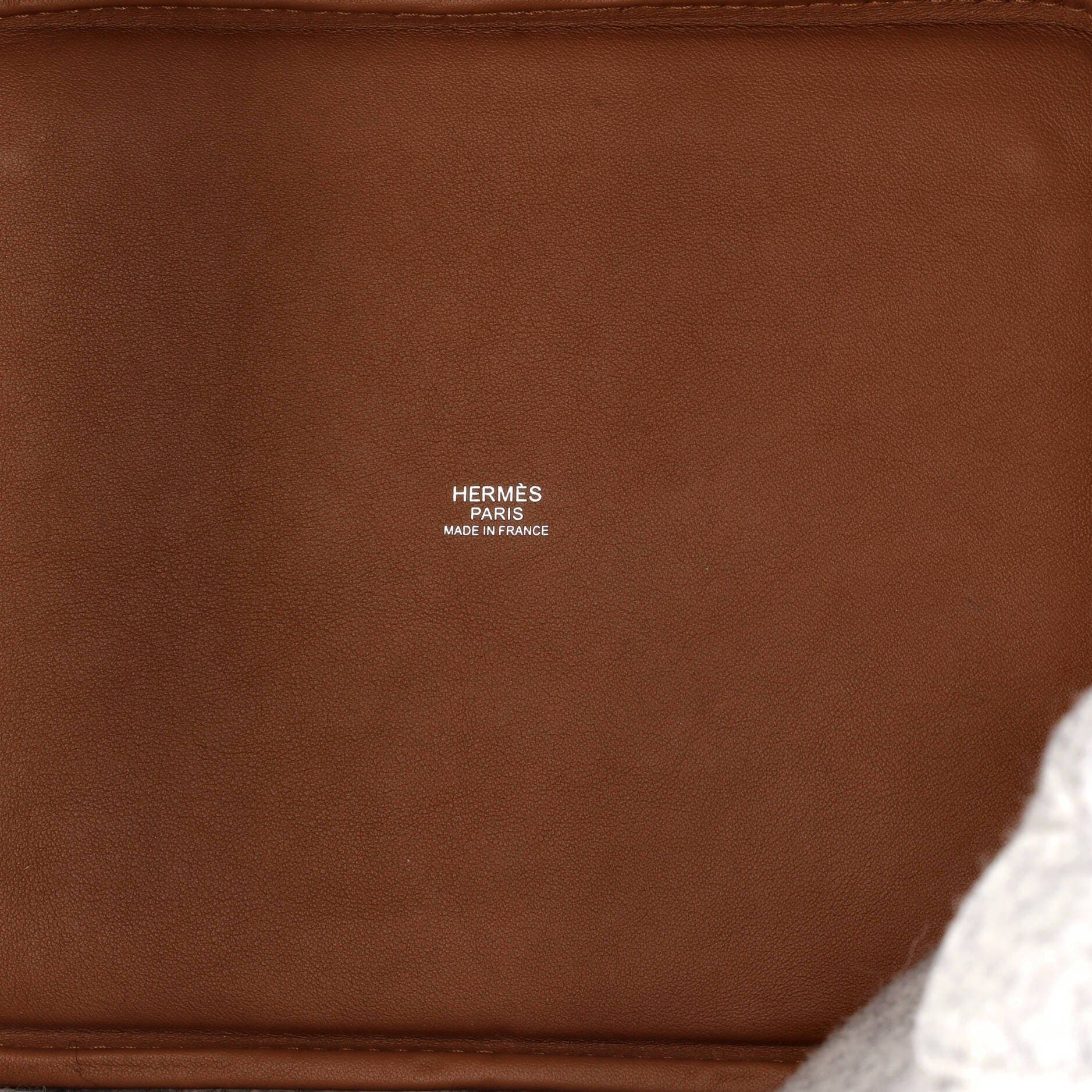 Pre-Owned Hermes Picotin Lock Bag Felt with Leather MM, Alternate, color, Gris Clair