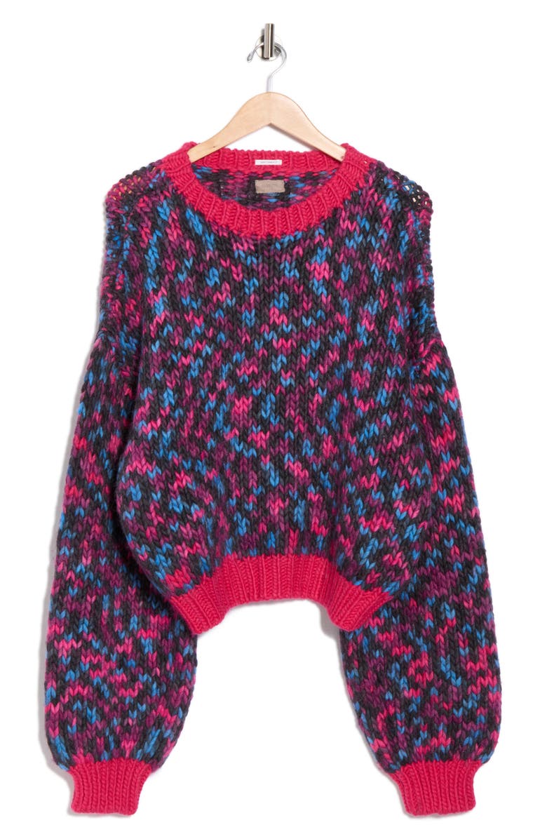 MOTHER The Bell Sleeve Pullover Sweater, Alternate, color, Chunk Of Chain