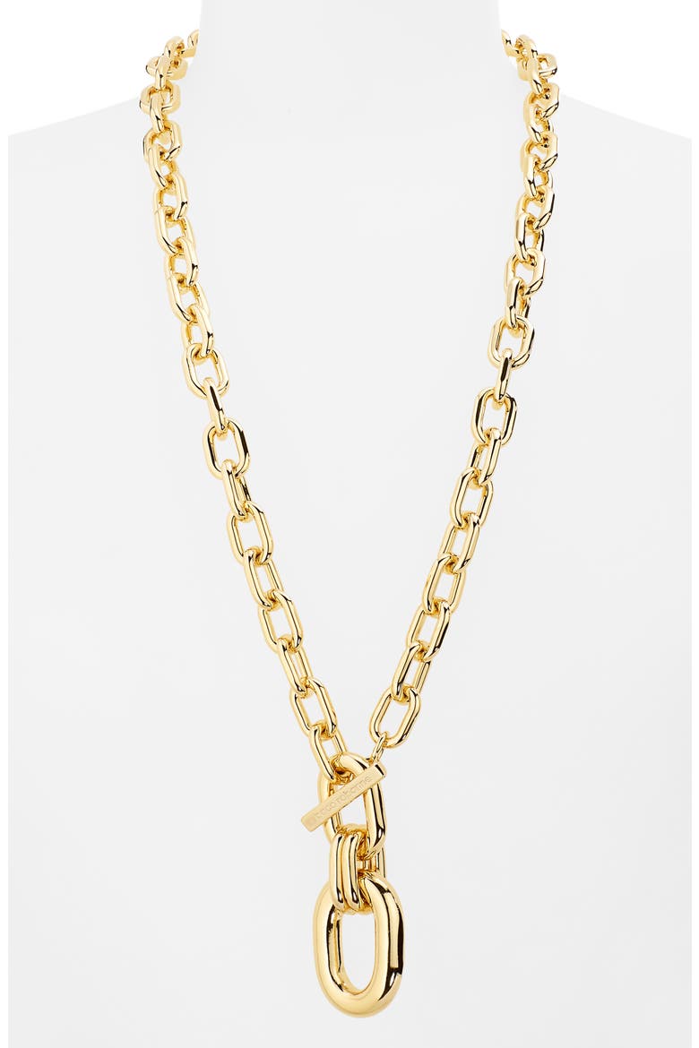Extra Large Link Pendant Necklace, Alternate, color, GOLD