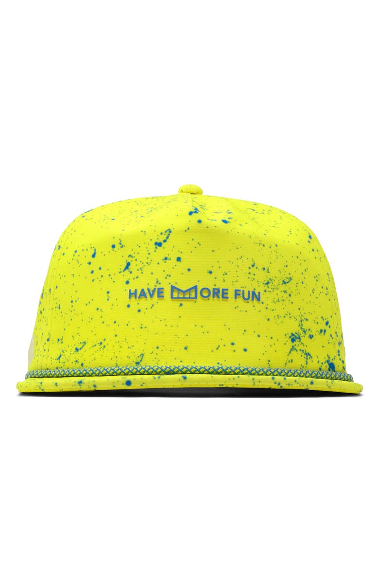 Melin Hydro Coronado Drip Snapback Hat, Alternate, color, Neon Yellow