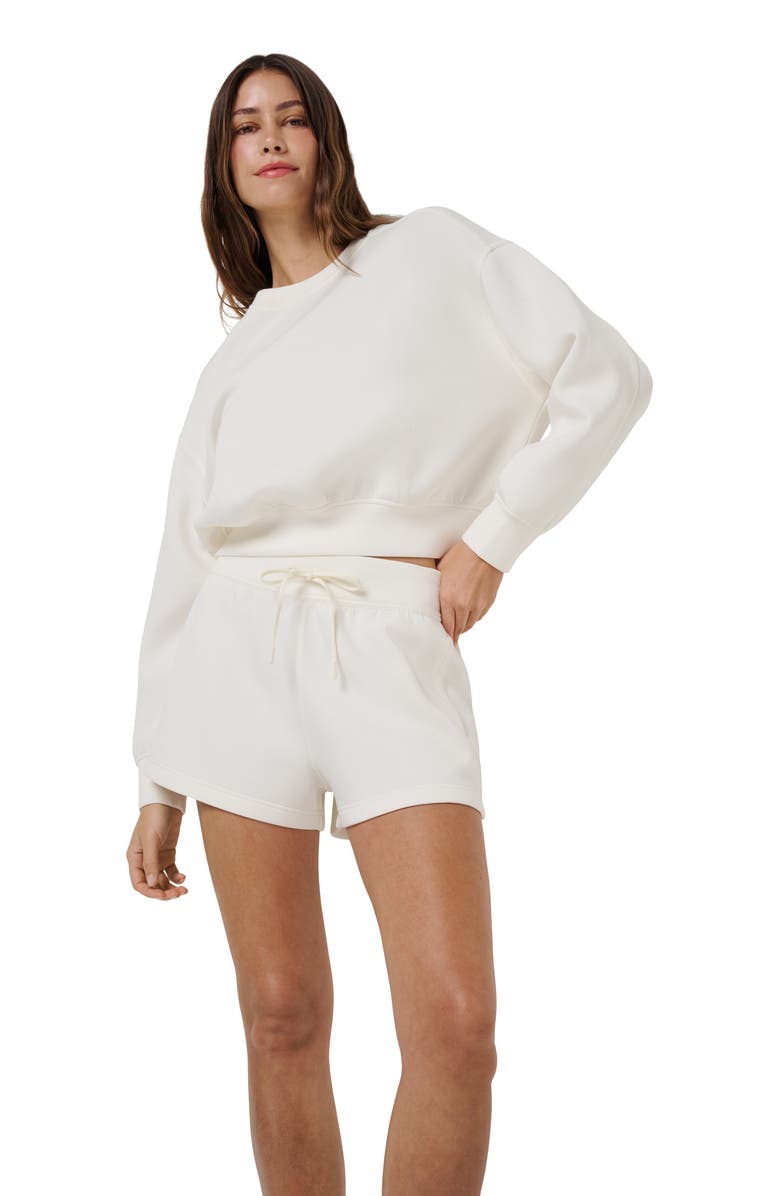 TravisMathew Cloudscape Sweat Shorts, Alternate, color, Vanilla Ice