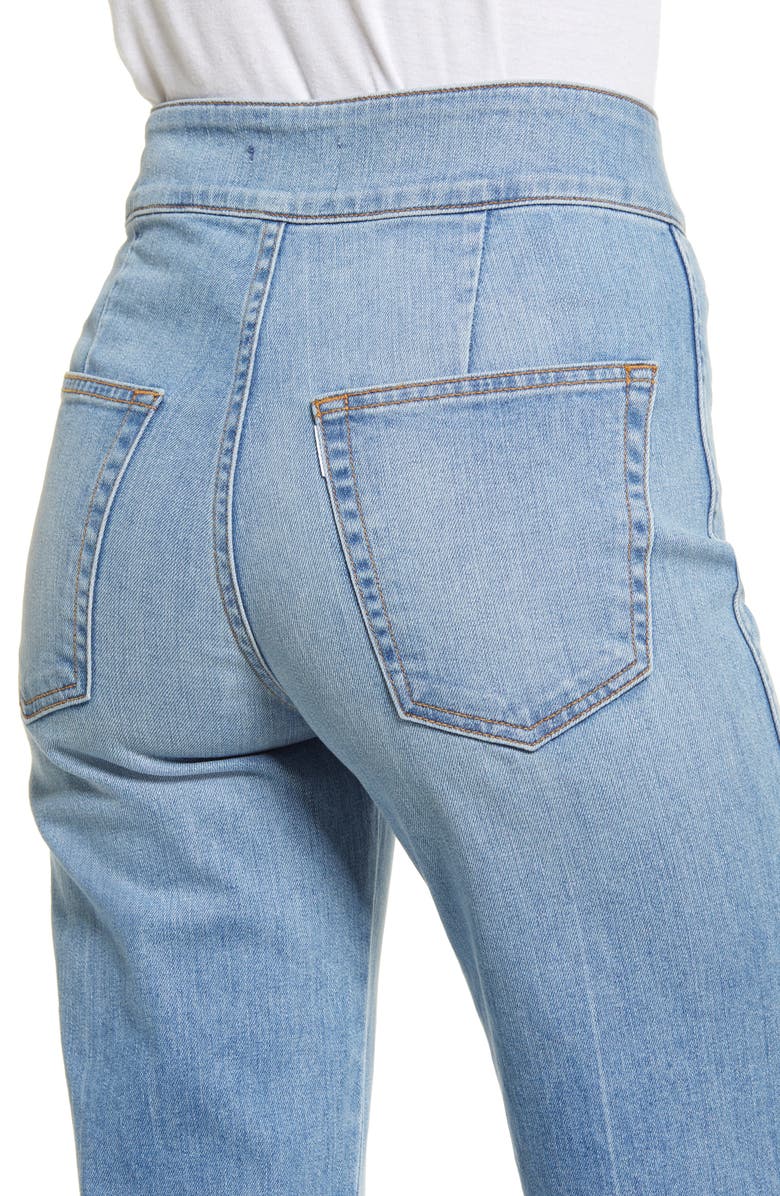 ASKK NY Brighton High Waist Wide Leg Jeans, Alternate, color, 