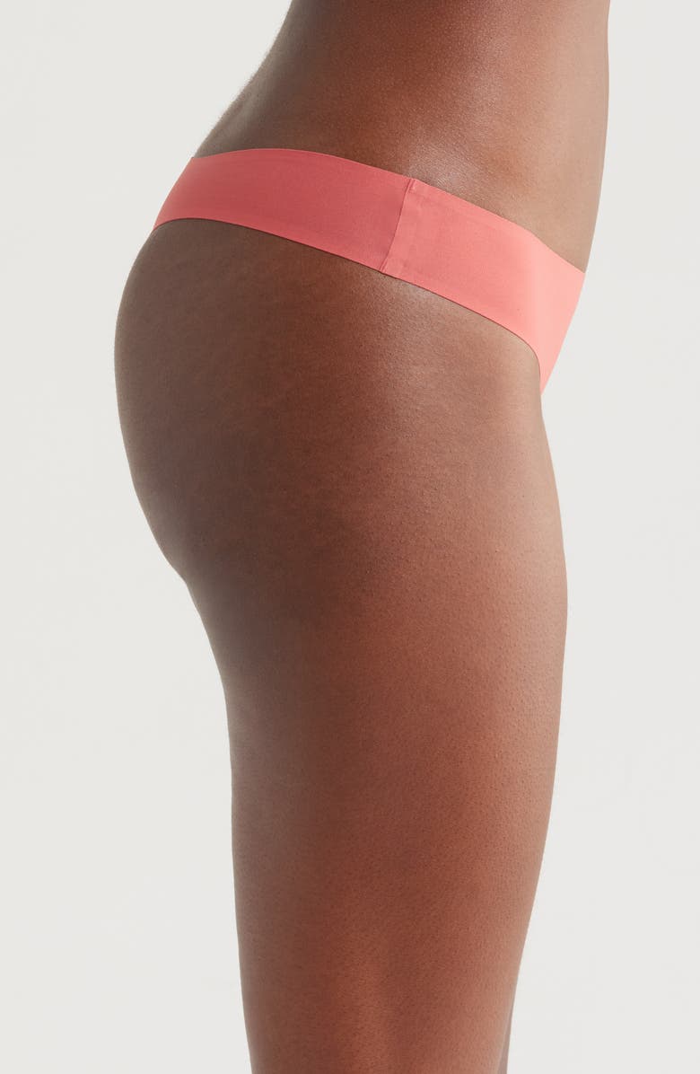 MeUndies Dreamseam Thong, Alternate, color, Dusty Cedar