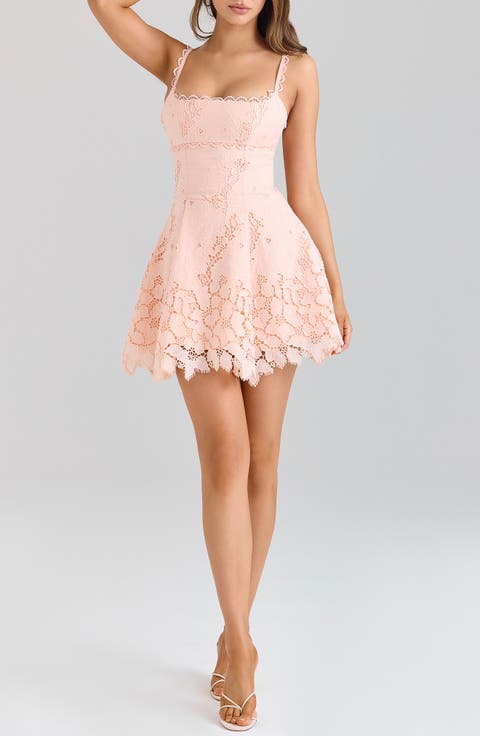 Isla Scallop Broderie Anglaise Minidress