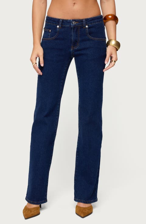 Jemima Low Rise Straight Leg Jeans