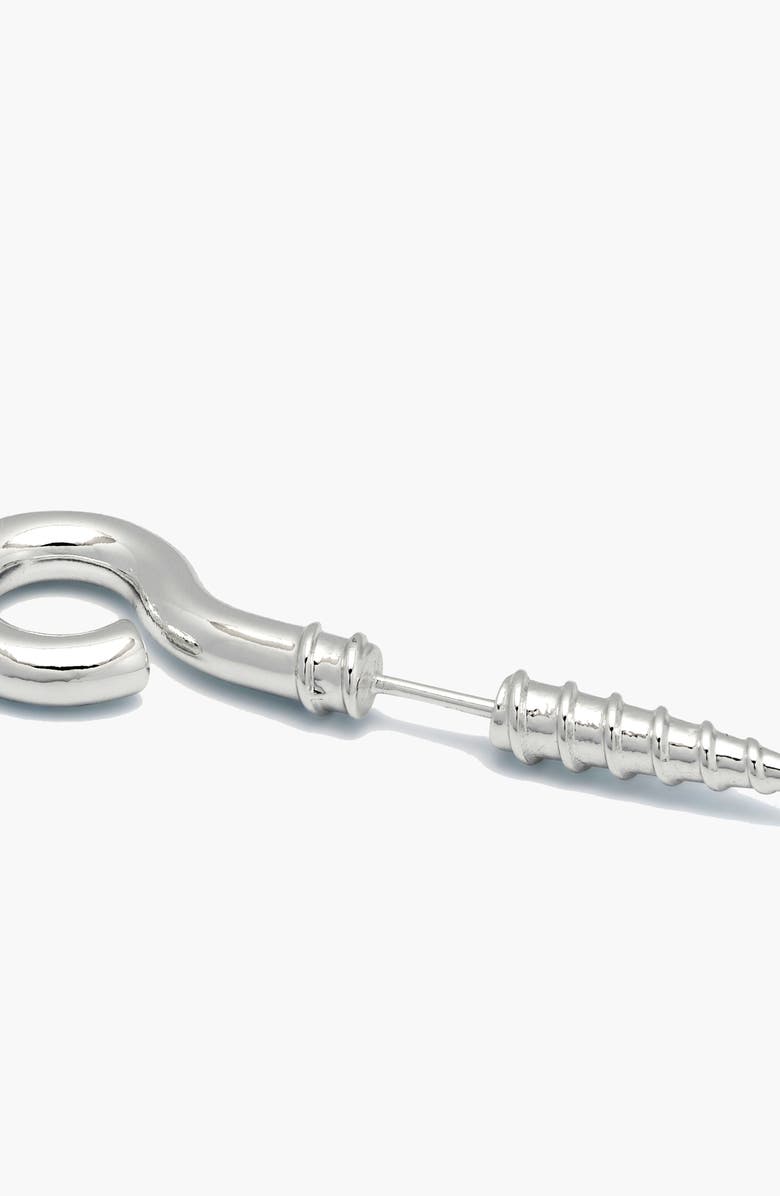 YOJ Screw Stud Earring In Silver, Main, color, Silver