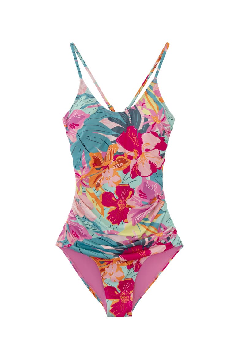 Ruched One Piece, Alternate, color, Freedive