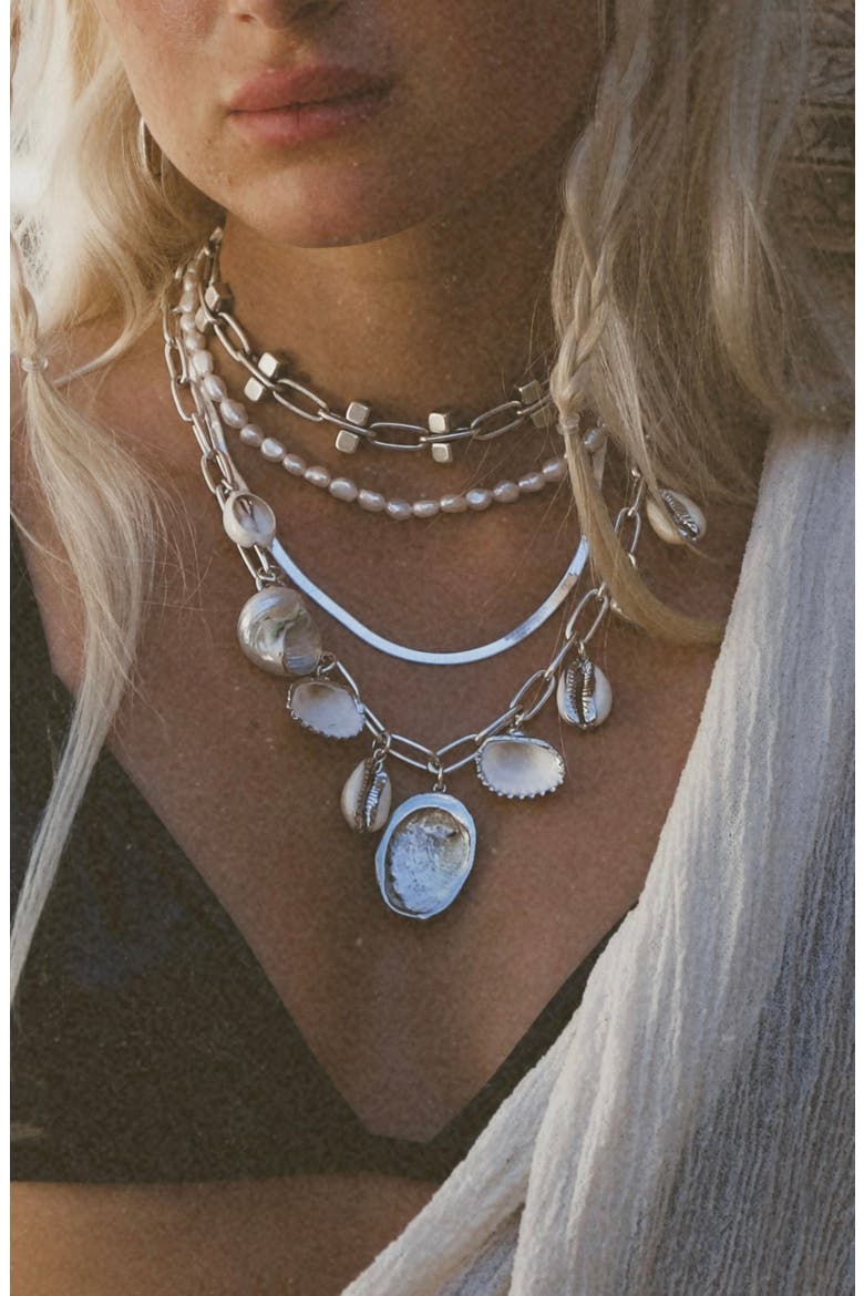 Topanga Canyon Chain Necklace, Alternate, color, SILVER