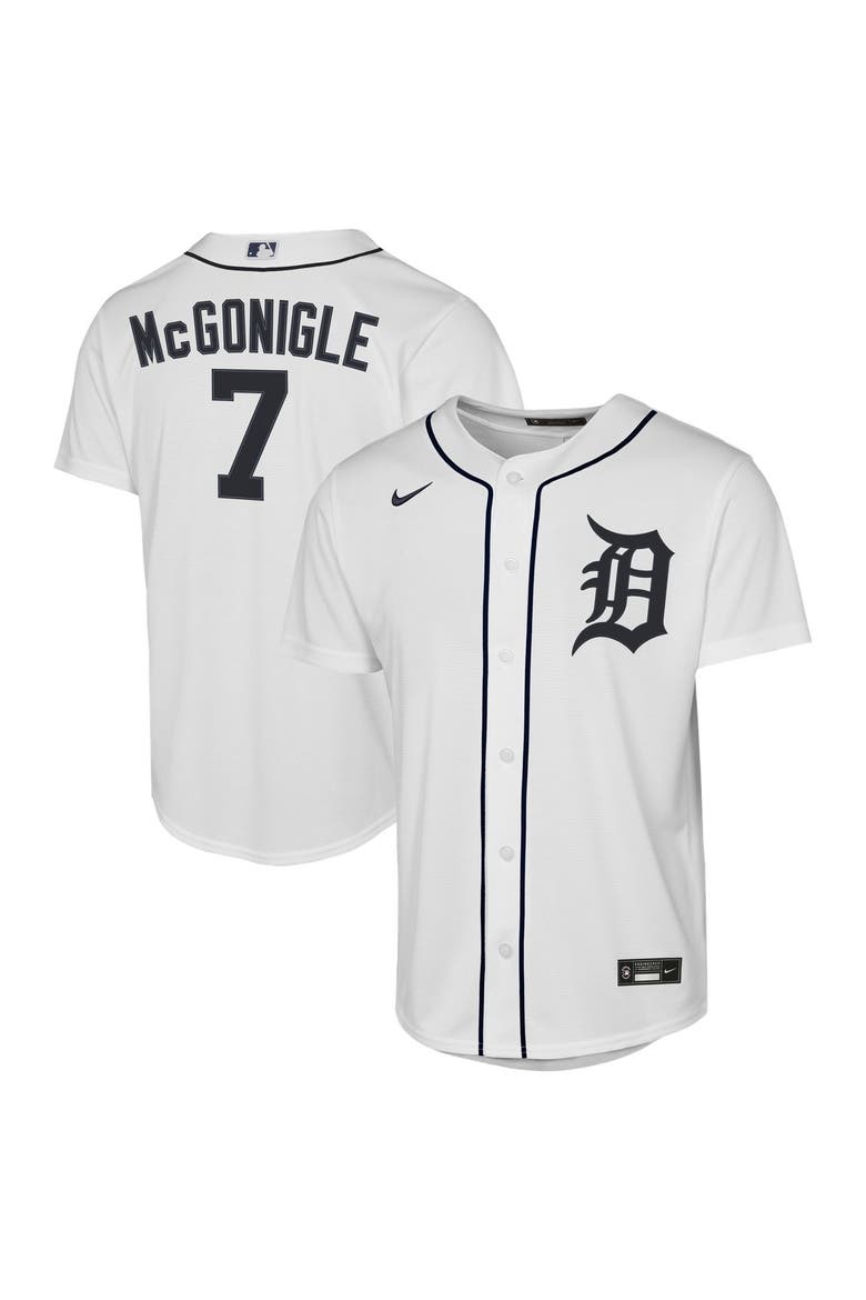 Youth Nike Kevin McGonigle White Detroit Tigers Home Replica Jersey, Main, color, White