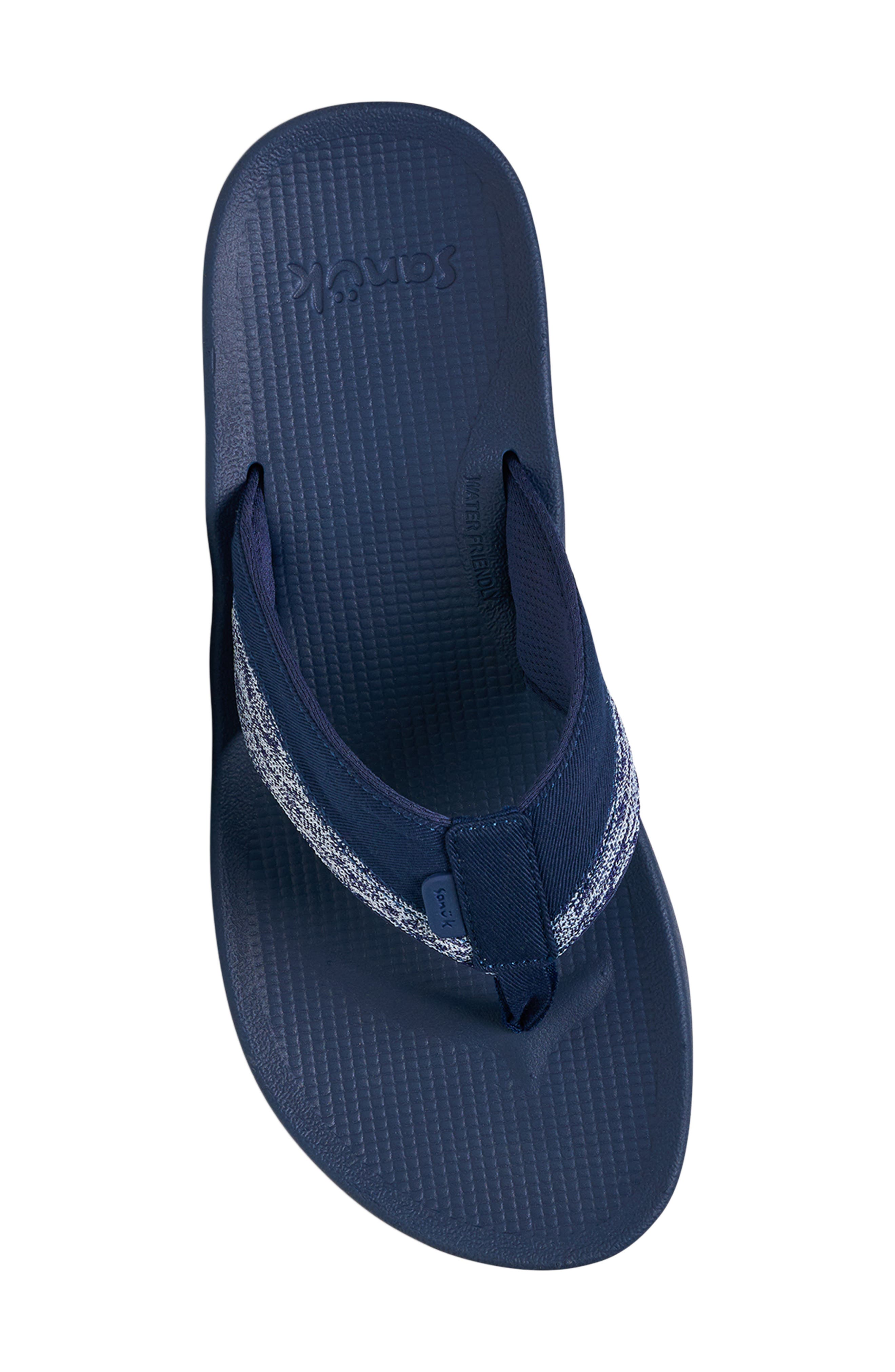 Cosmic Seas Water Friendly Flip Flop, Alternate, color, BLACK IRIS
