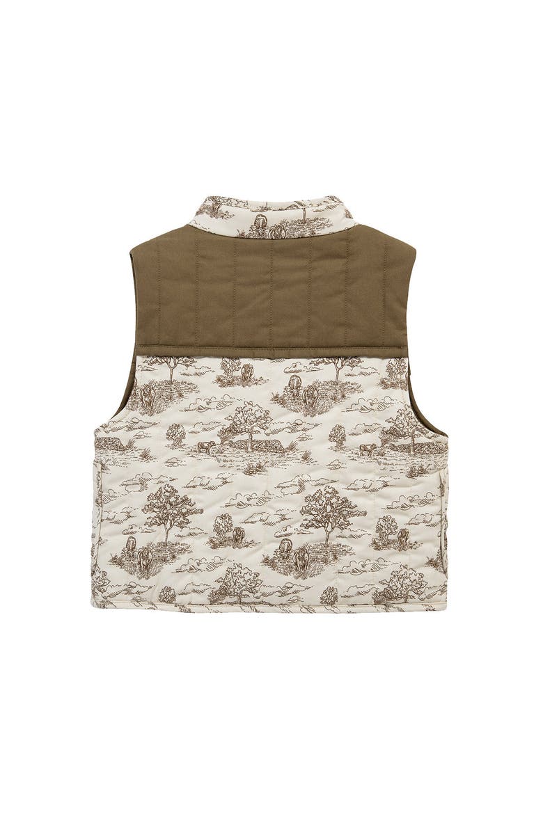 Quilted Vest, Alternate, color, Country Toile