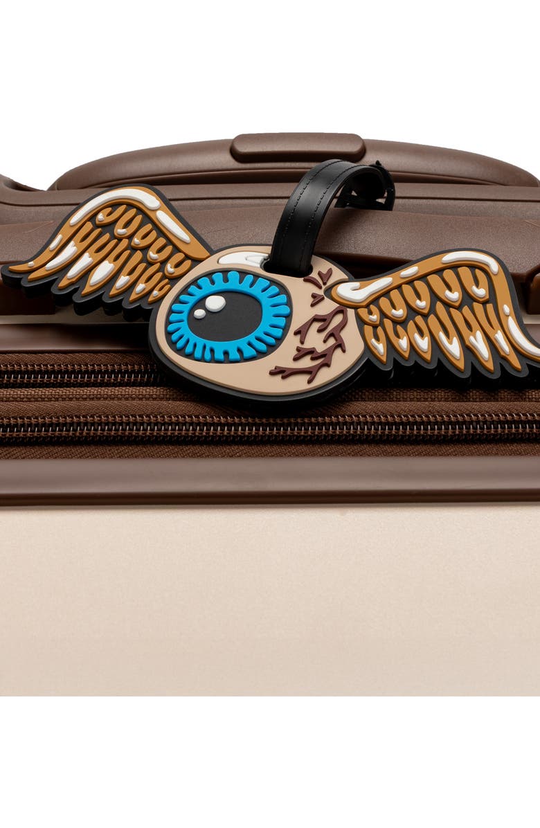 Von Dutch Flying Eyeball 2-Piece Suitcase ID Tag Set with Adjustable Straps, Alternate, color, Flying Eyeball